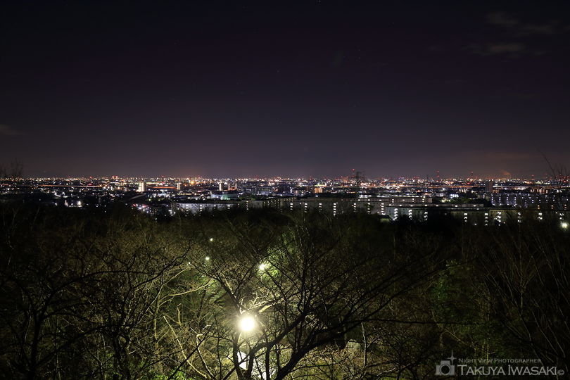 二村山展望台の夜景スポット写真（2）