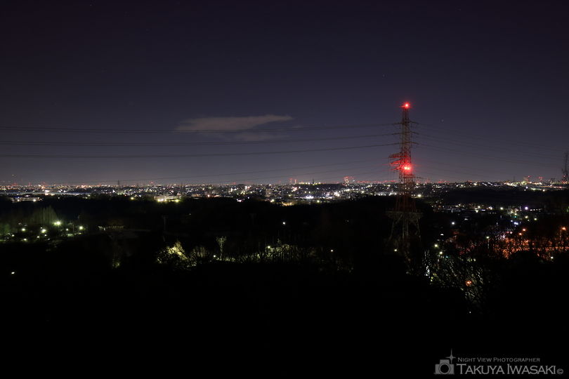 二村山展望台の夜景スポット写真（3）