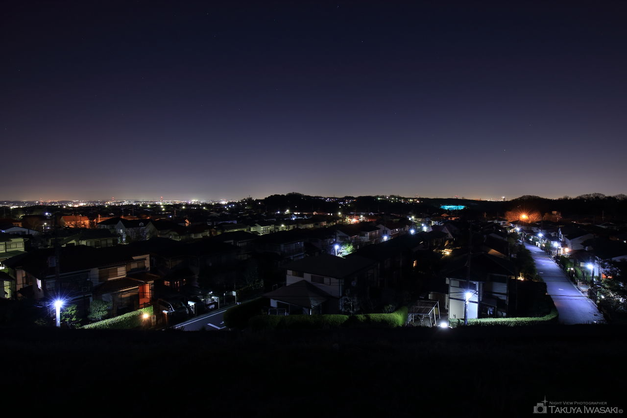 上柚木方面の夜景
