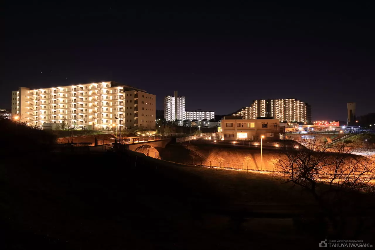 鑓水公園の夜景（東京都八王子市）