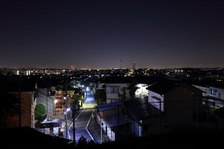山田駅方面の夜景