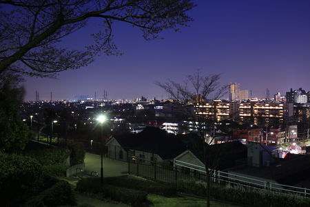橋本の住宅街を中心とした夜景
