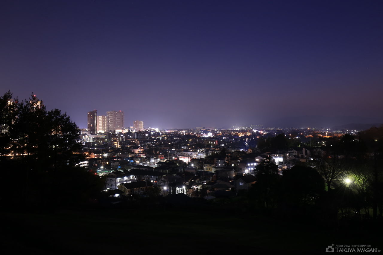 三ツ目山公園 展望広場の夜景スポット写真（1）