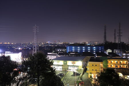 小山内裏公園 東展望広場の夜景スポット写真（2）class=