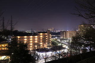 小山内裏公園 東展望広場の夜景スポット写真（3）class=