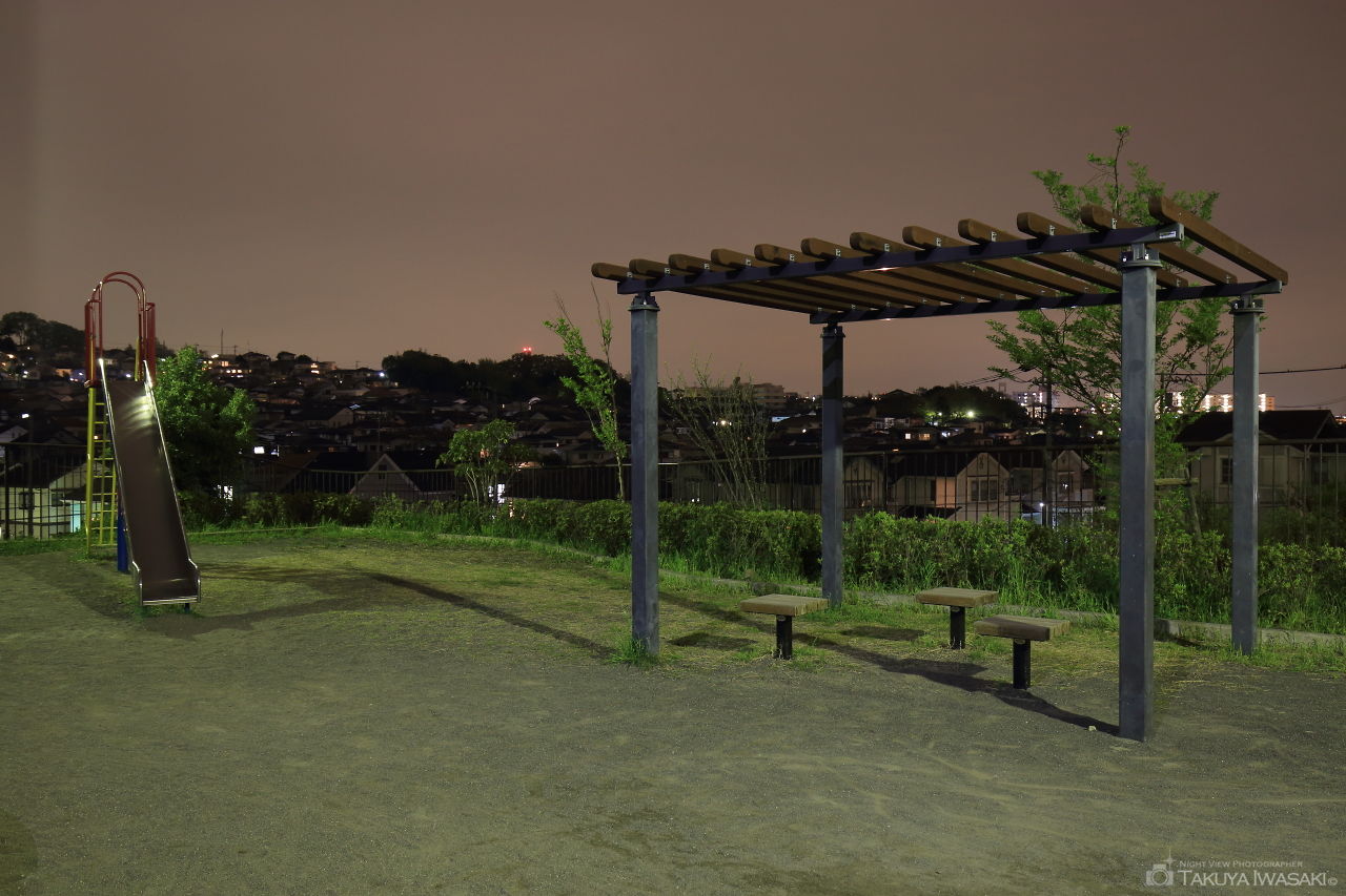 稲荷前第六公園の夜景スポット写真（2）