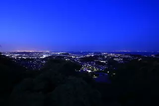 鷹取山公園 展望台の夜景