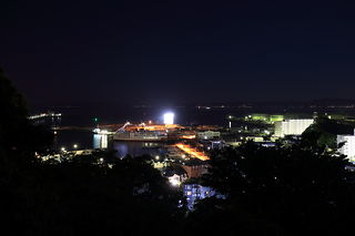 久里浜港を中心とした夜景