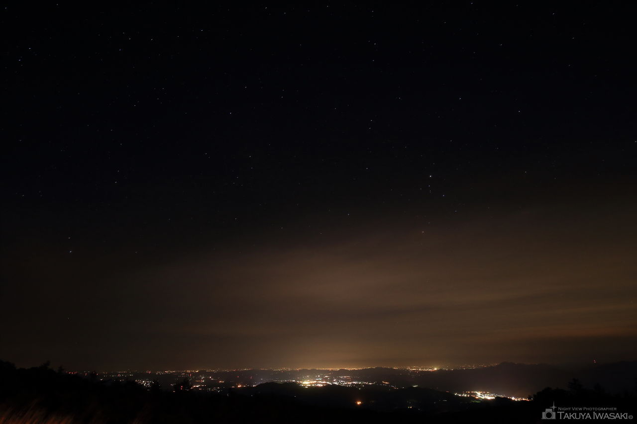 霧降高原キスゲ平 旧駐車場の夜景スポット写真（2）