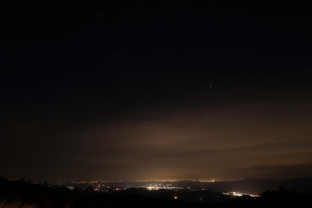 霧降高原キスゲ平 旧駐車場の夜景スポット写真（2）class=