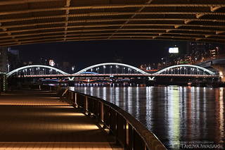 隅田川テラス 蔵前橋付近の夜景スポット写真（5）class=