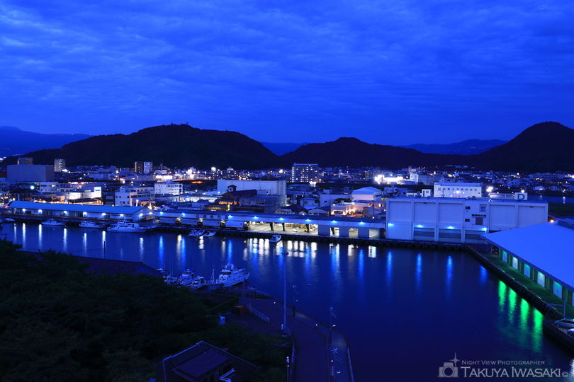 大型展望水門 びゅうおの夜景スポット写真（2）