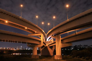 荒川河川敷（江北橋付近）の夜景スポット写真（5）class=
