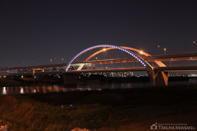 江北橋の夜景スポット写真（1）