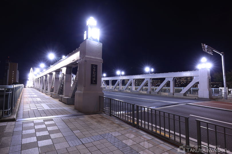 白鬚橋 南側歩道の夜景スポット写真（6）