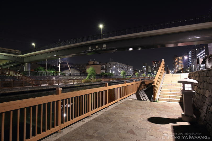 砂島橋の夜景スポット写真（4）