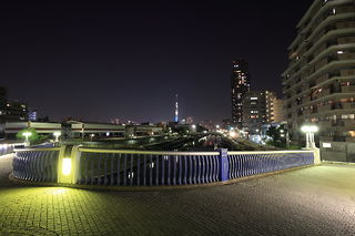 小名木川クローバー橋の夜景スポット写真（2）class=