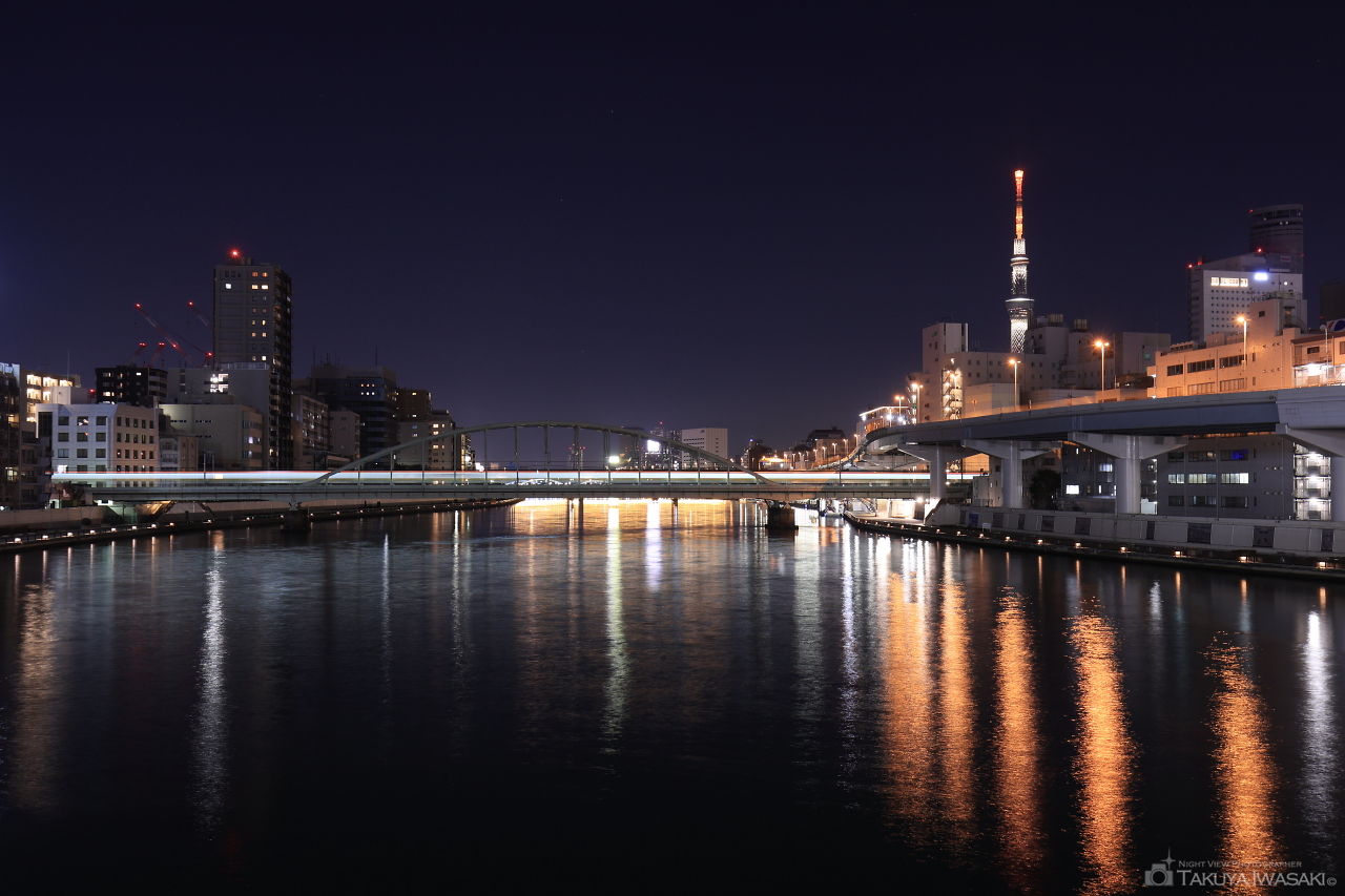 両国橋の夜景スポット写真（2）