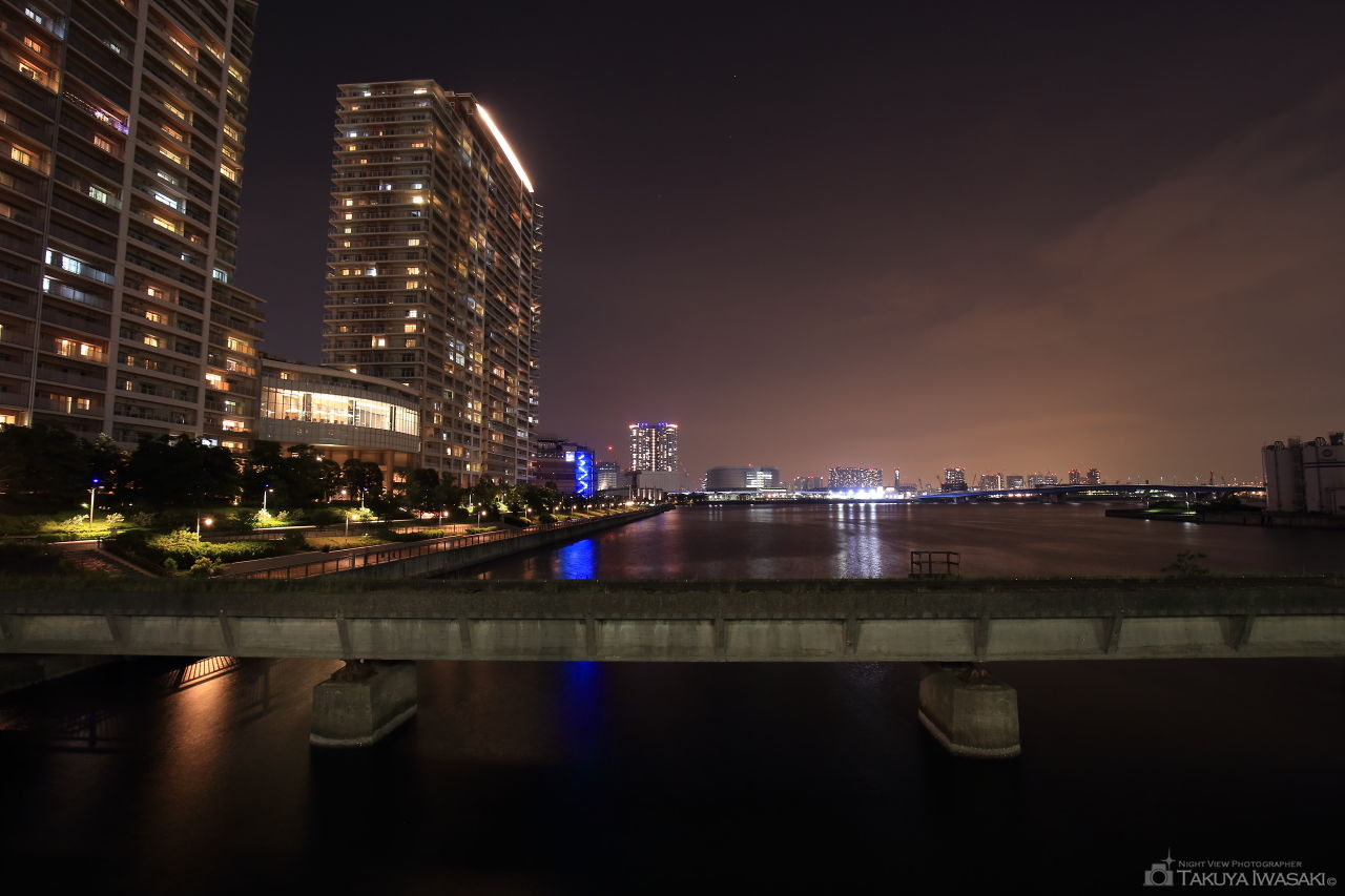 春海橋の夜景スポット写真（1）