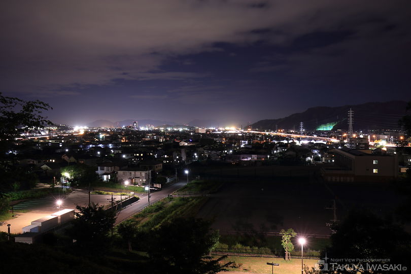 秋葉山公園の夜景スポット写真（1）
