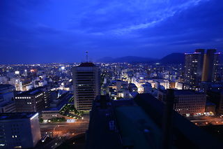 静岡県庁別館　富士山展望ロビーの夜景スポット写真（2）class=