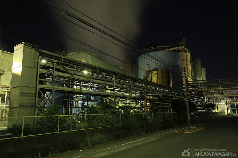 日本製紙 富士工場前の夜景スポット写真（3）