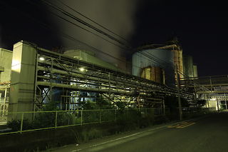 日本製紙 富士工場前の夜景スポット写真（3）class=