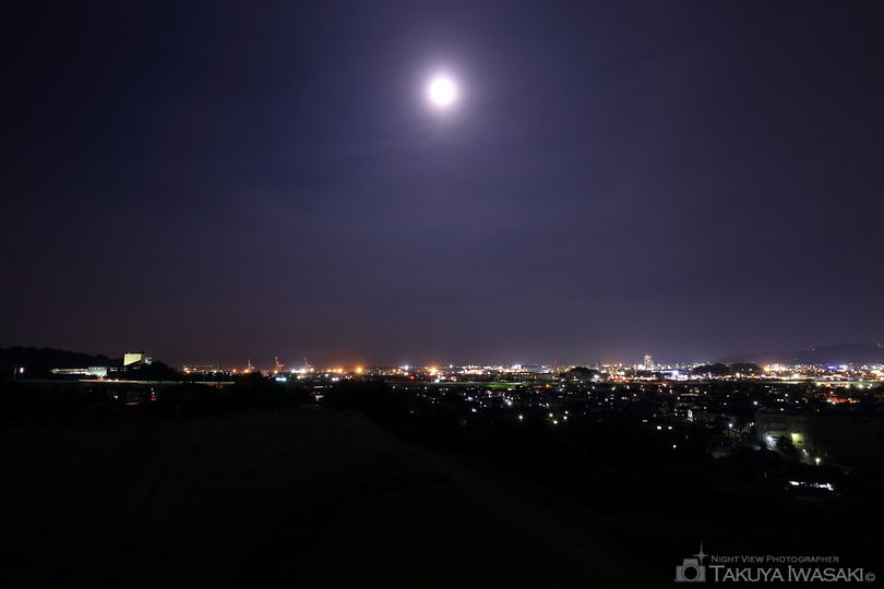 三池平古墳の夜景スポット写真（1）