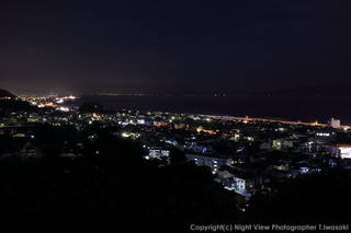 陣笠山公園の夜景スポット写真（1）class=