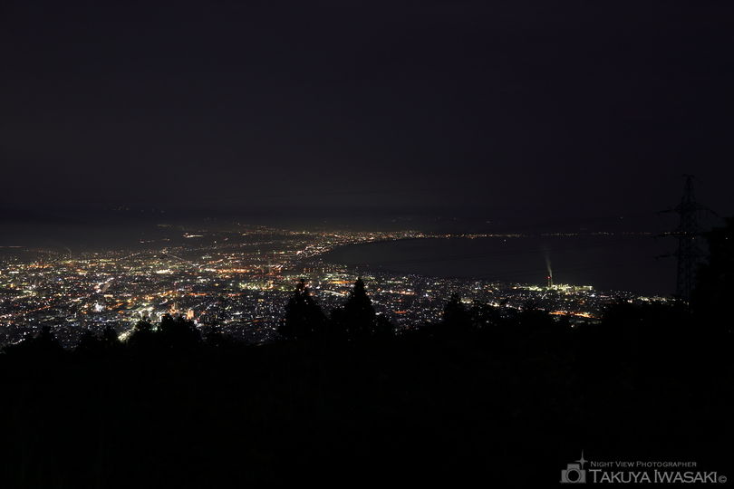 野田山健康緑地公園 金丸山広場の夜景スポット写真（1）