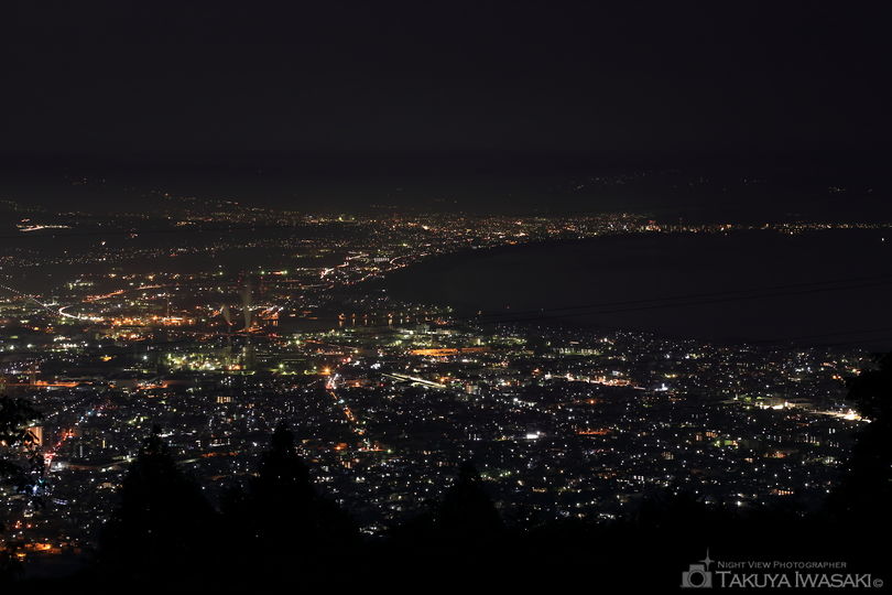 野田山健康緑地公園 金丸山広場の夜景スポット写真（2）