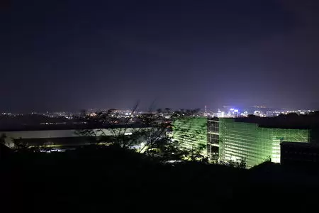 富士見台霊園の夜景