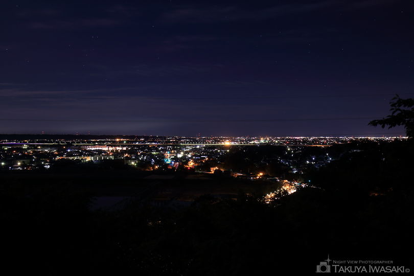 鳥羽山公園の夜景スポット写真（1）