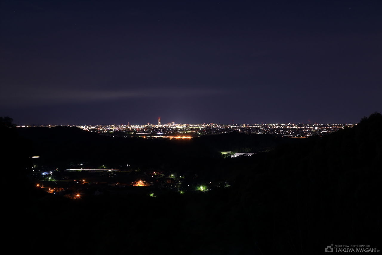 獅子ヶ鼻公園の夜景スポット写真（1）
