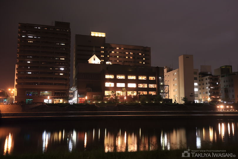 狩野川堤の夜景スポット写真（2）