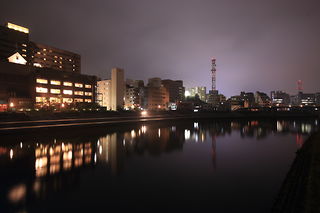 沼津リバーサイドホテル方面の夜景