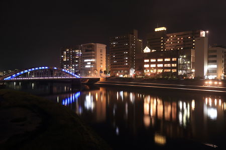 あゆみ橋の夜景スポット写真（1）class=