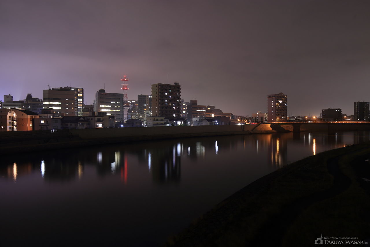 あゆみ橋の夜景スポット写真（2）