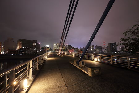 あゆみ橋の夜景スポット写真（3）class=