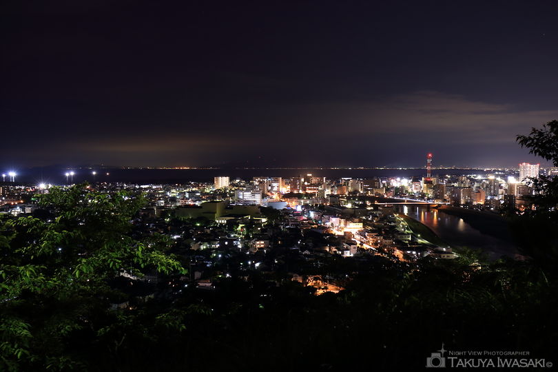 香陵台の夜景スポット写真（1）