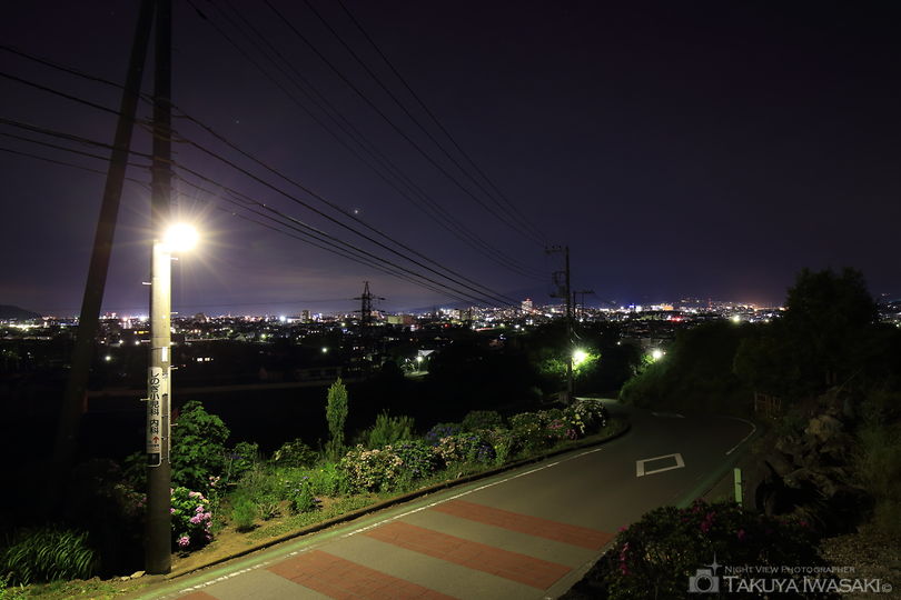 向山16号古墳の夜景スポット写真（2）