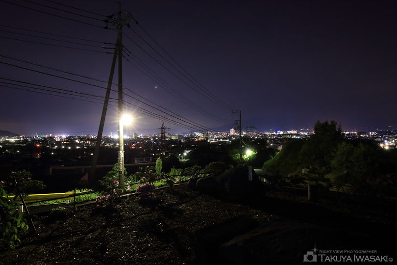 向山16号古墳の夜景スポット写真（3）