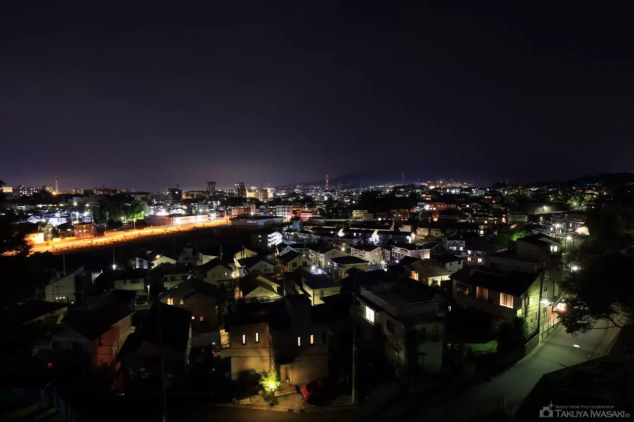東壱町田みどり野公園の夜景（静岡県三島市）