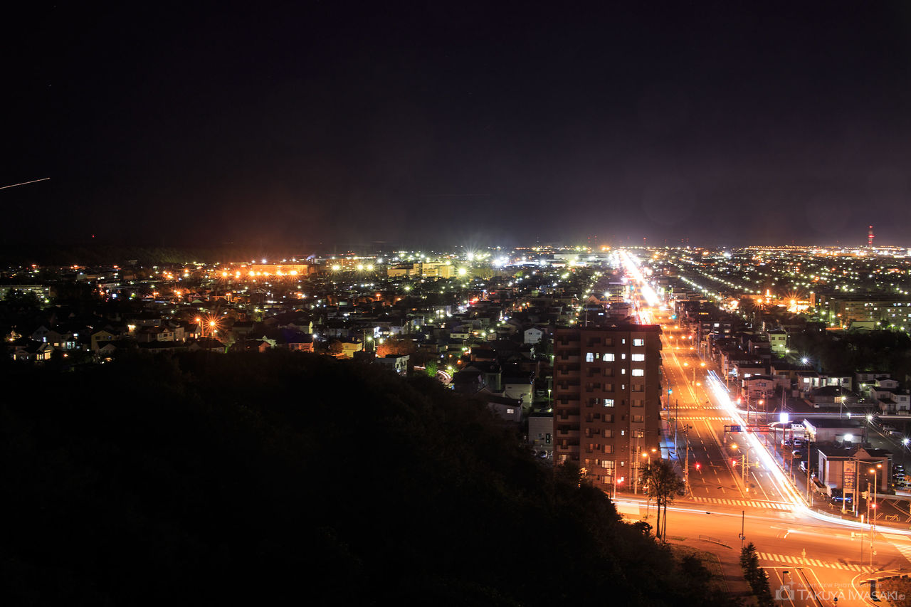 緑ヶ丘公園展望台の夜景スポット写真（4）