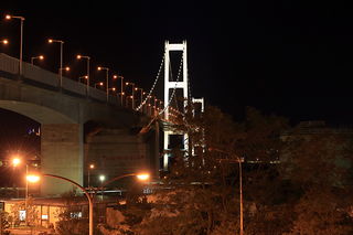 国道37号線・白鳥大橋交差点付近の夜景スポット写真（2）class=