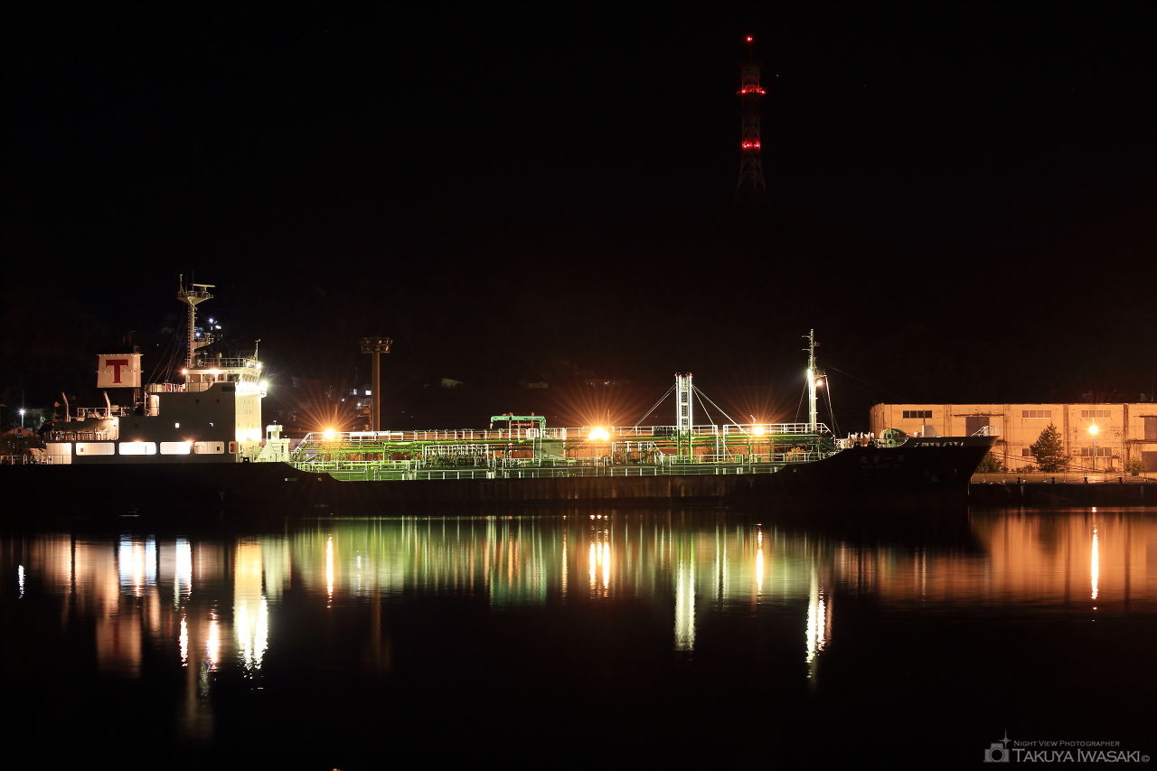 室蘭港フェリー埠頭の夜景スポット写真（2）