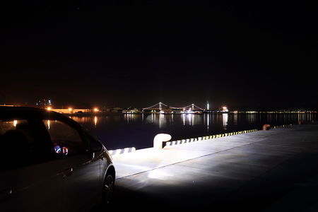 室蘭港フェリー埠頭の夜景スポット写真（3）class=