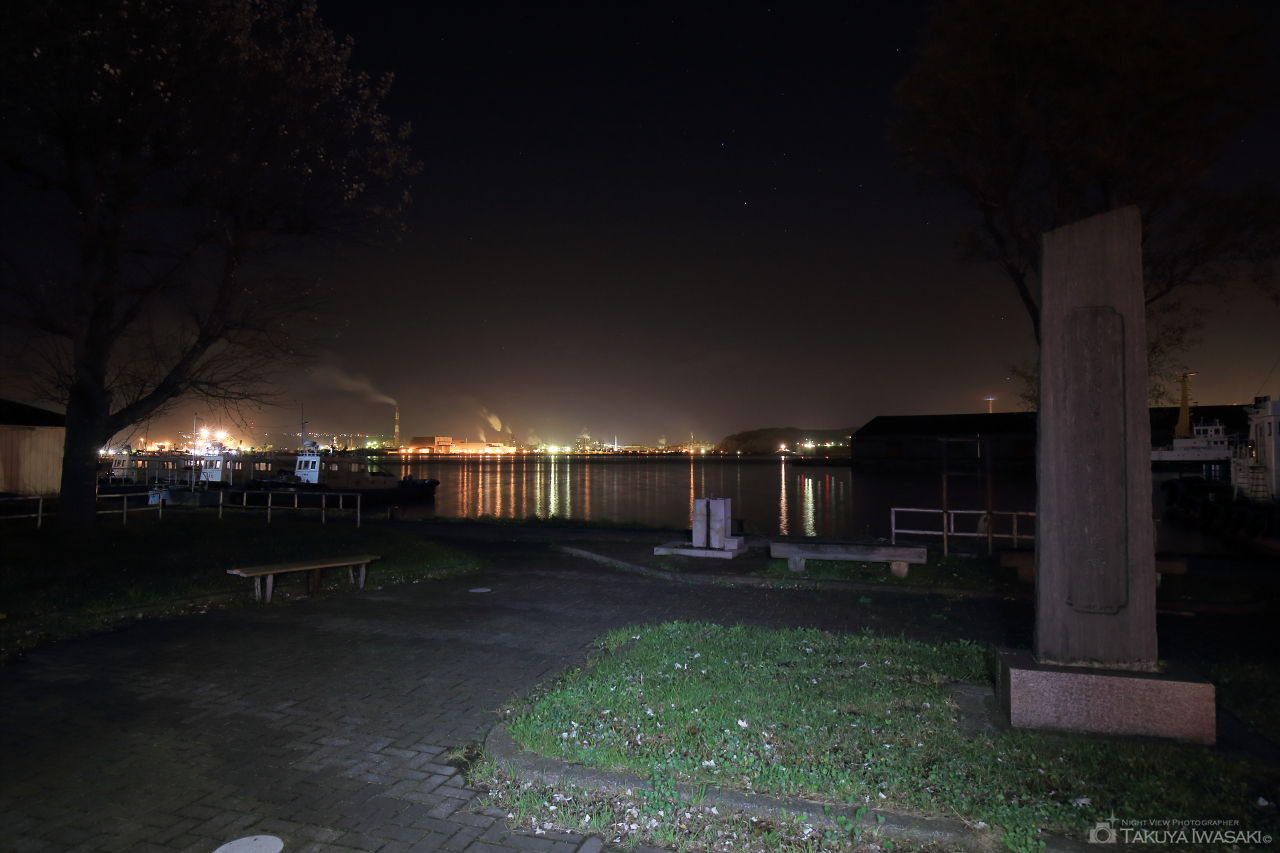 臨海小公園の夜景スポット写真（2）