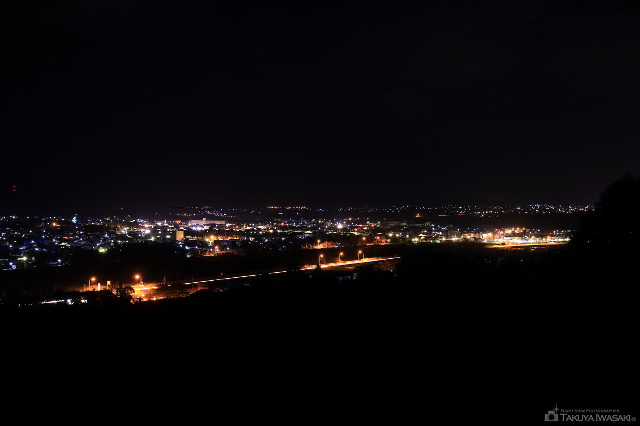 西山公園 展望台の夜景スポット写真（1）