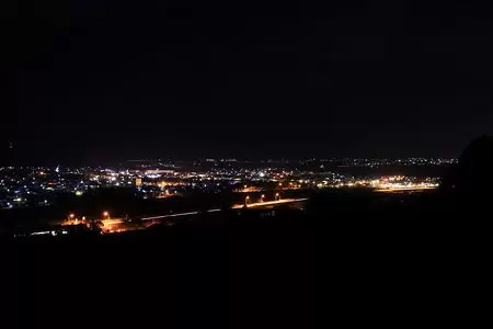 西山公園 展望台の夜景